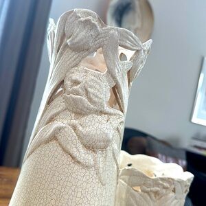 Elegant Floral Patterned Vases - set of 2